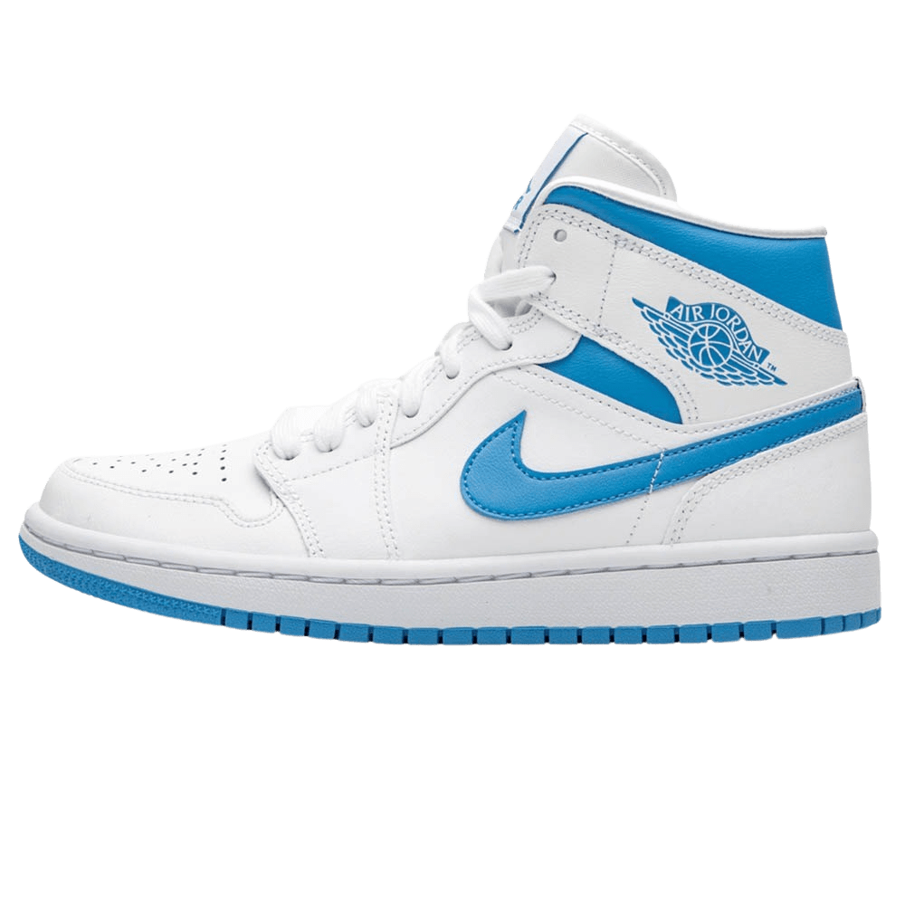 Air Jordan 1 Wmns Mid 'UNC' White Carolina Blue