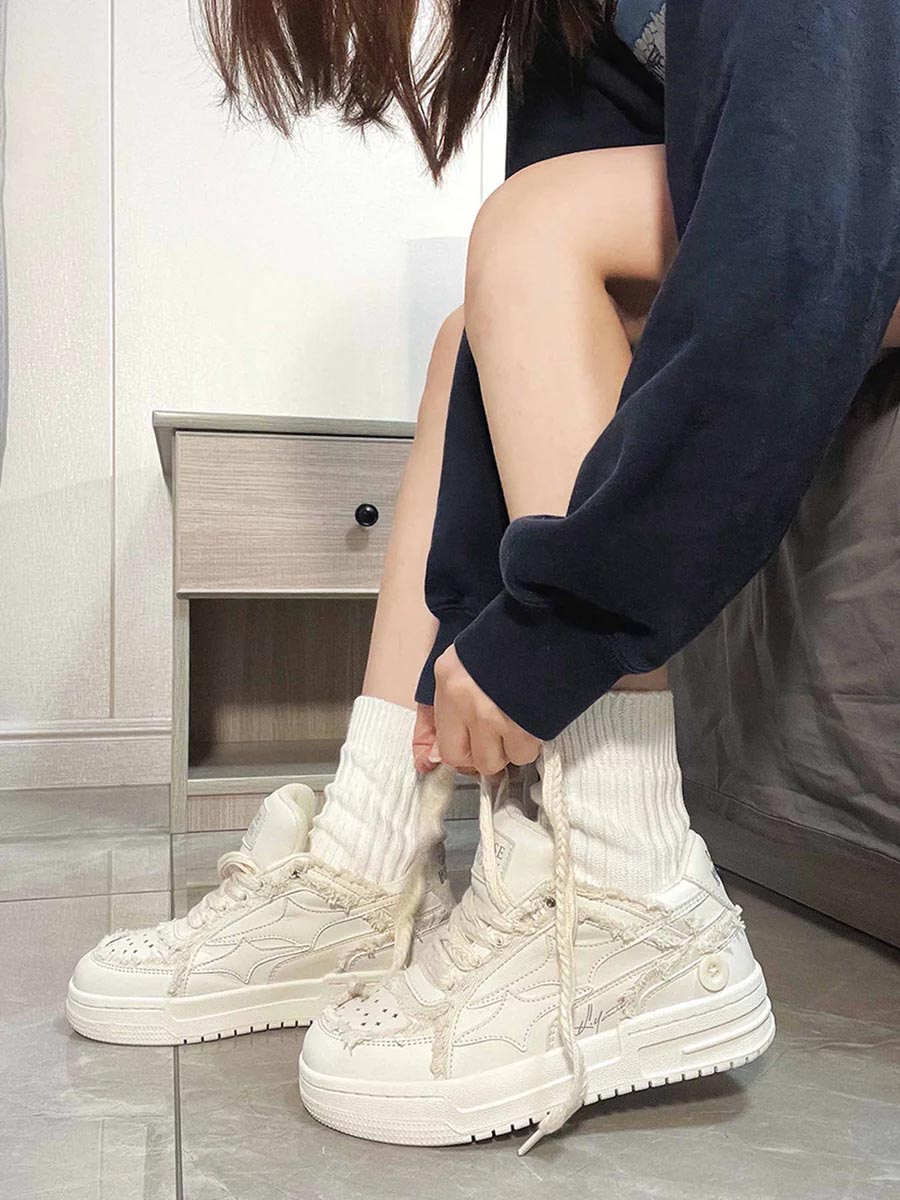 Kicksteria - Casual White Board Shoes-kicksteria.com