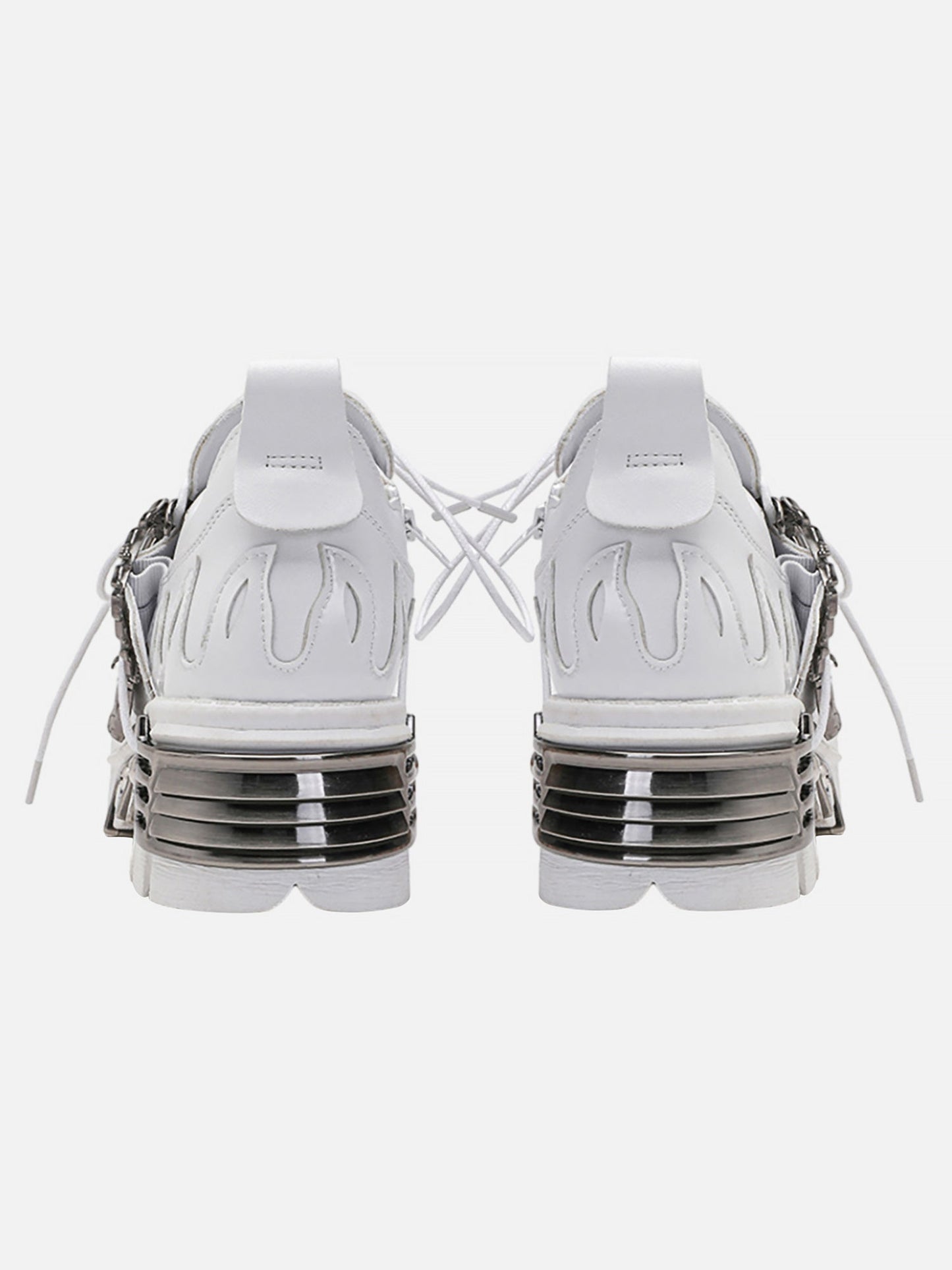 Kicksteria - Dark Metal Heavy-soled Small Leather Shoes-kicksteria.com