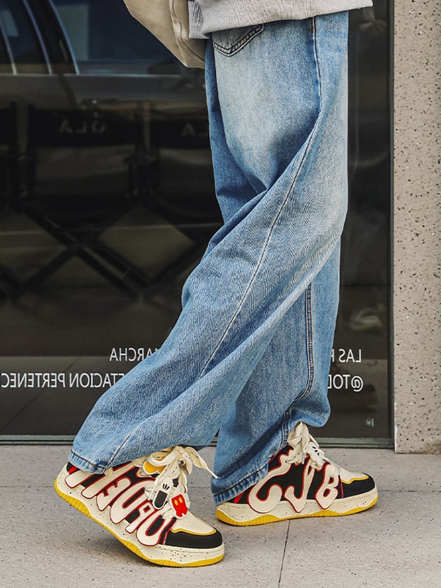 Kicksteria - Design Color Block Letter Shoes-kicksteria.com