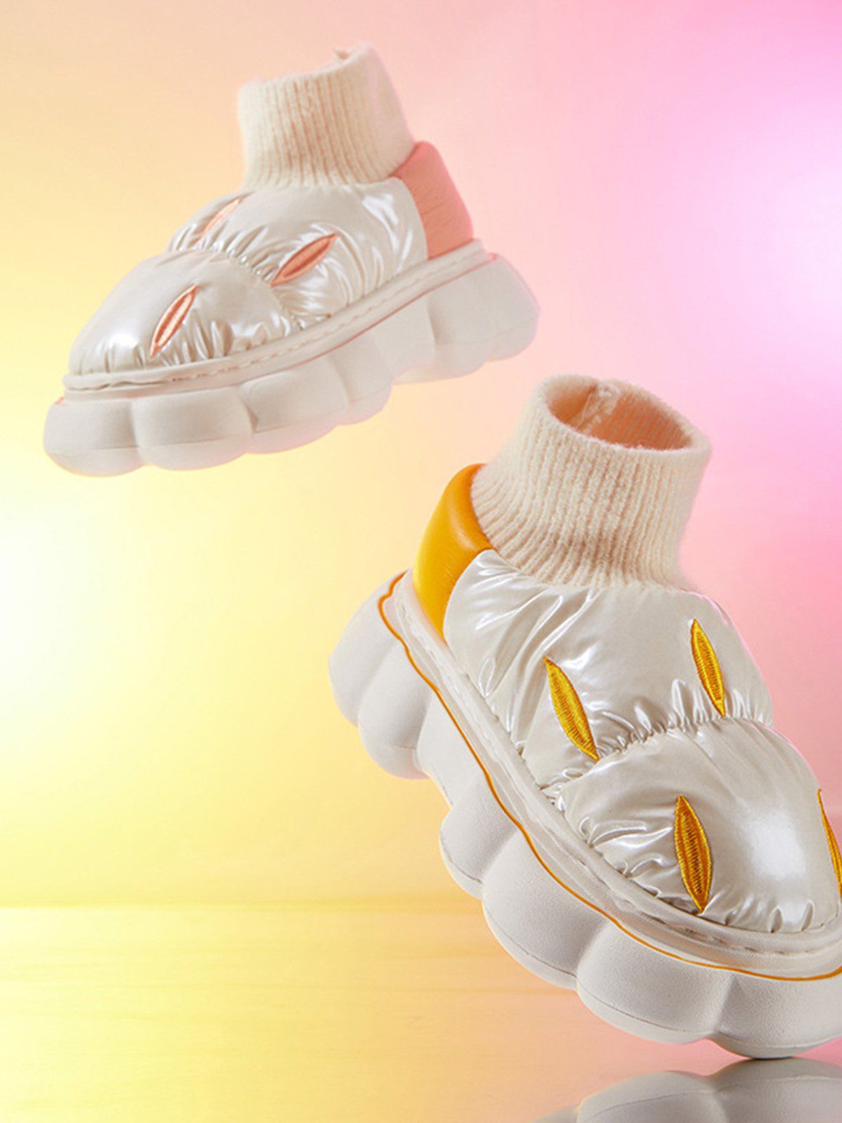 Kicksteria - Fantastic Design Latex Cotton-padded Shoes-kicksteria.com