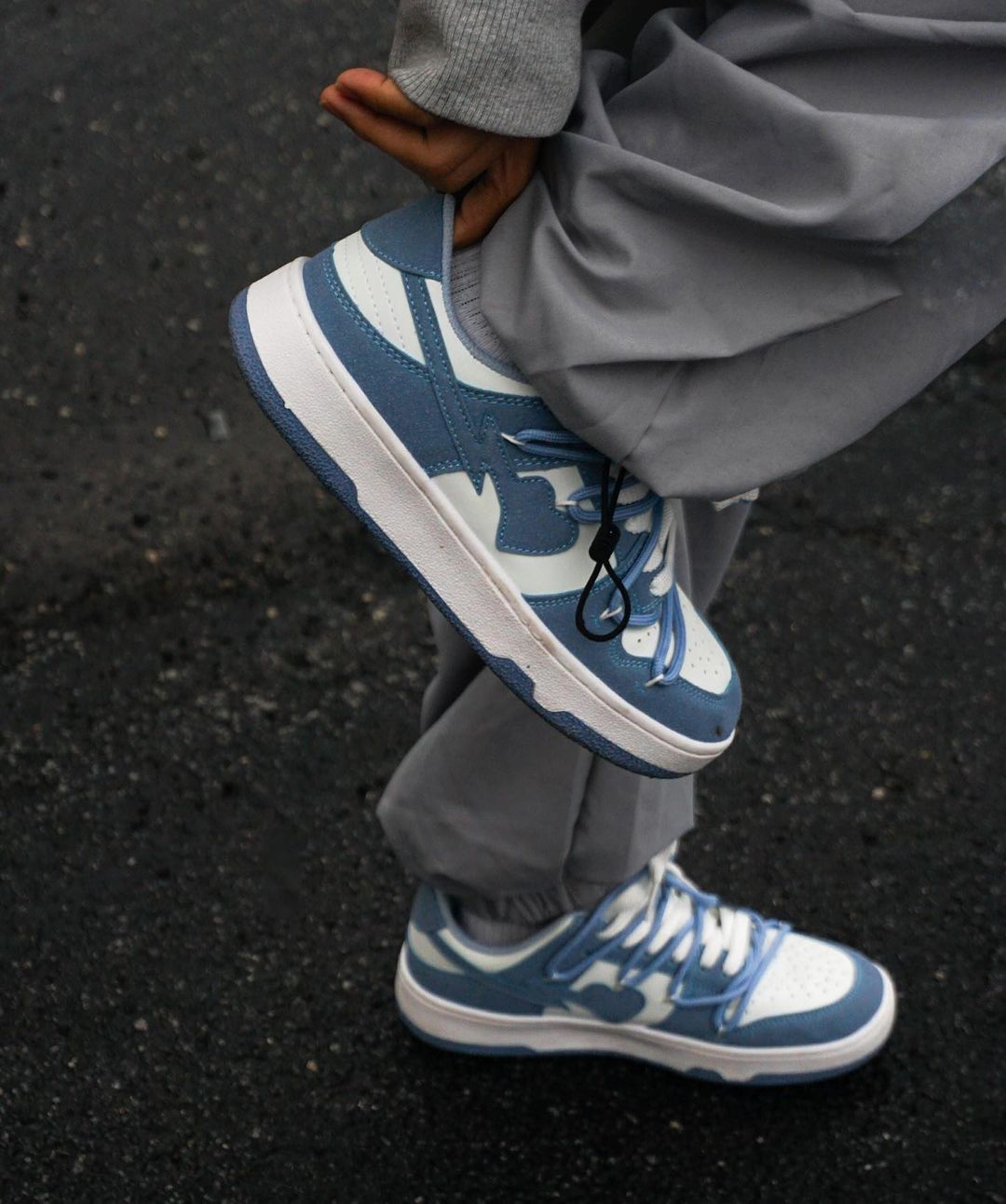 Kicksteria - Haze Blue Love Breathable Board Shoes-kicksteria.com