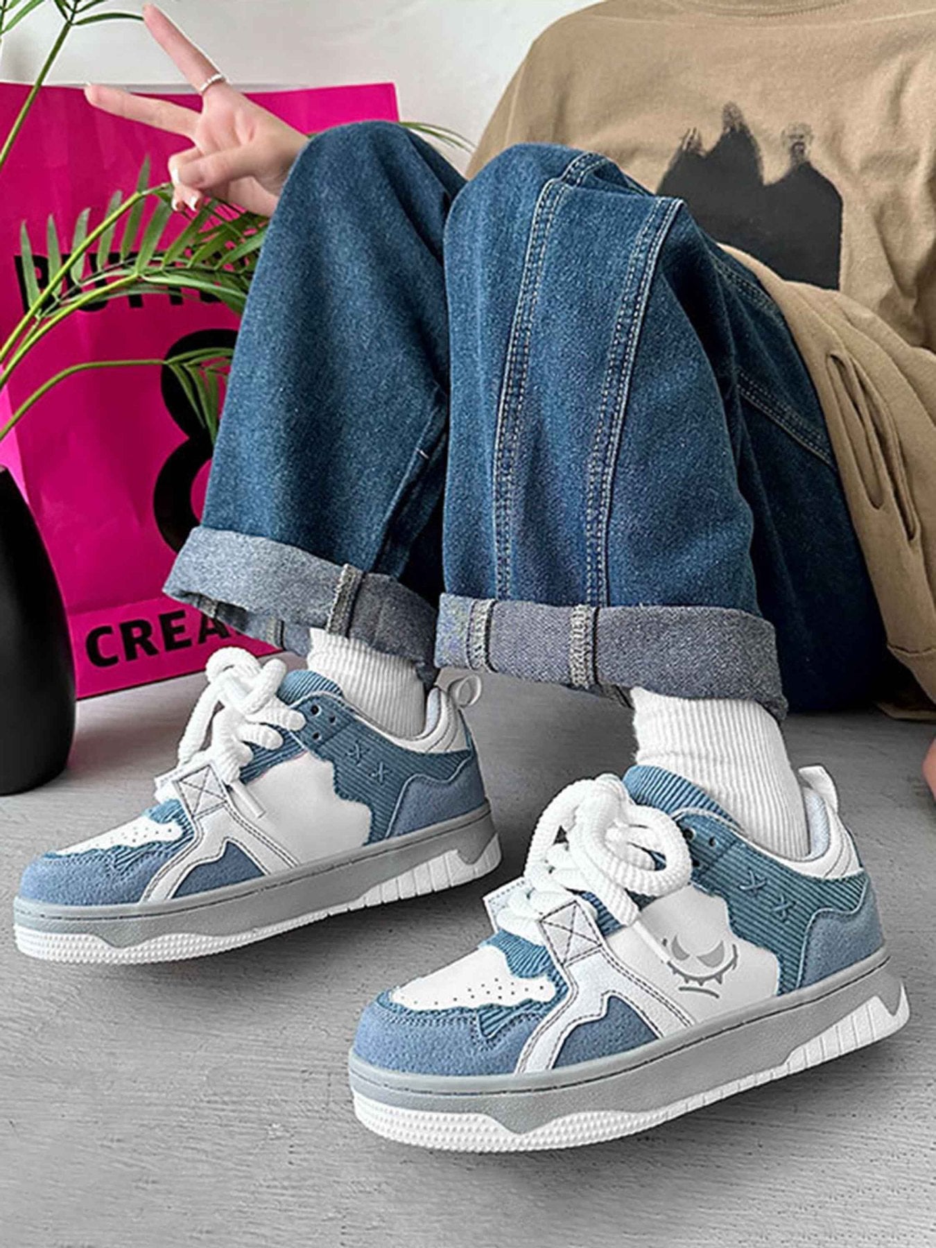 Kicksteria - High Street Breathable Thick Bottom Board Shoes-kicksteria.com