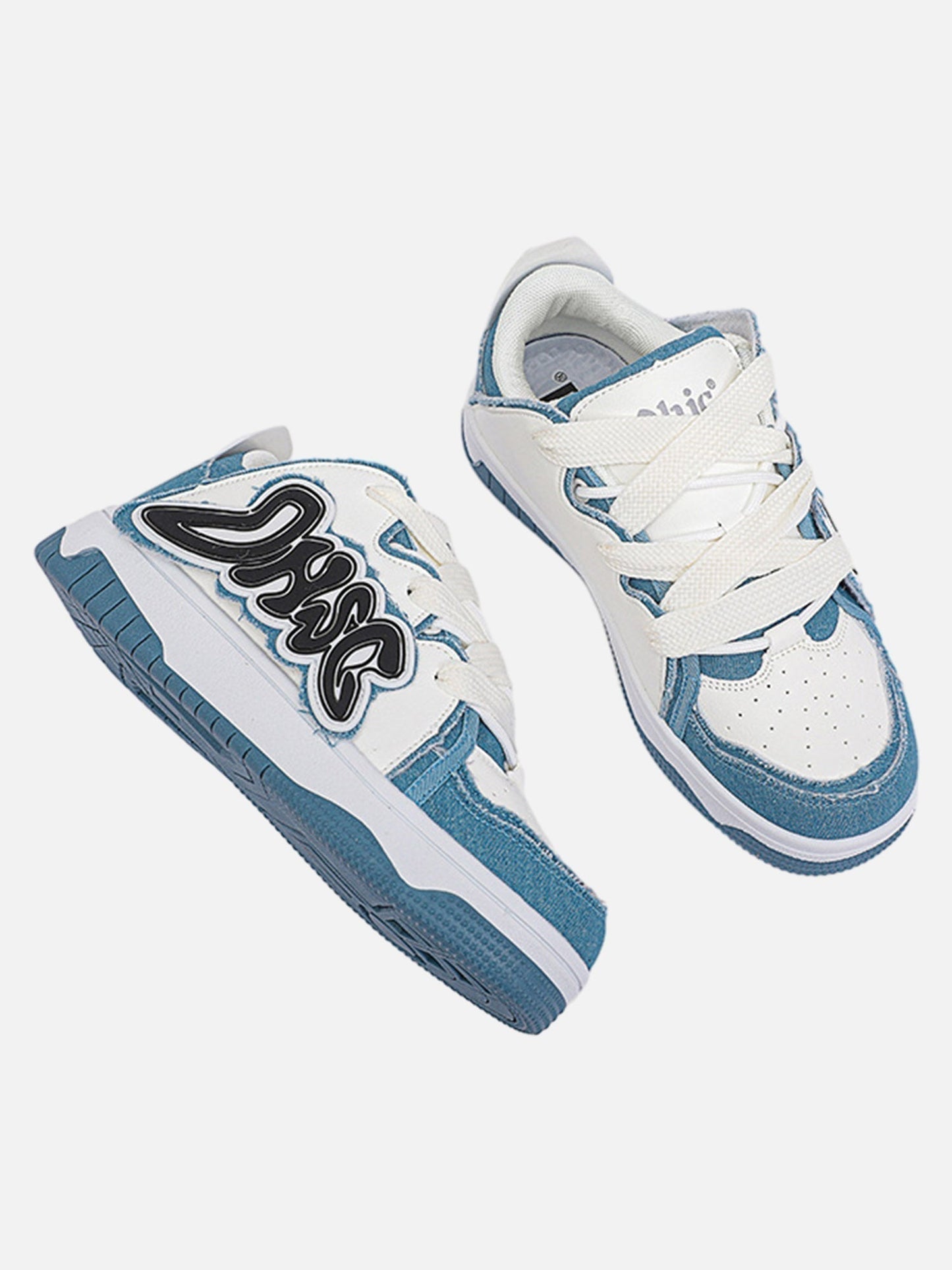 Kicksteria - Hip-hop Niche Color Block Letter Shoes-kicksteria.com