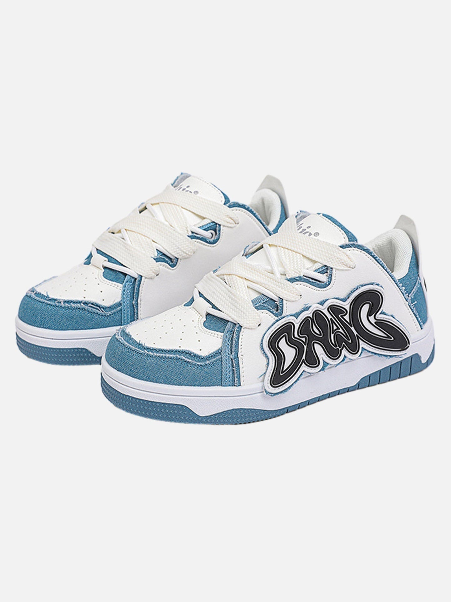 Kicksteria - Hip-hop Niche Color Block Letter Shoes-kicksteria.com