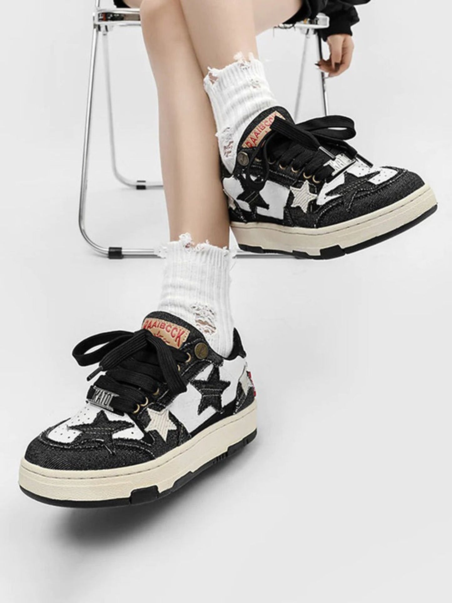 Kicksteria - Retro Star Elements Casual Board Shoes-kicksteria.com