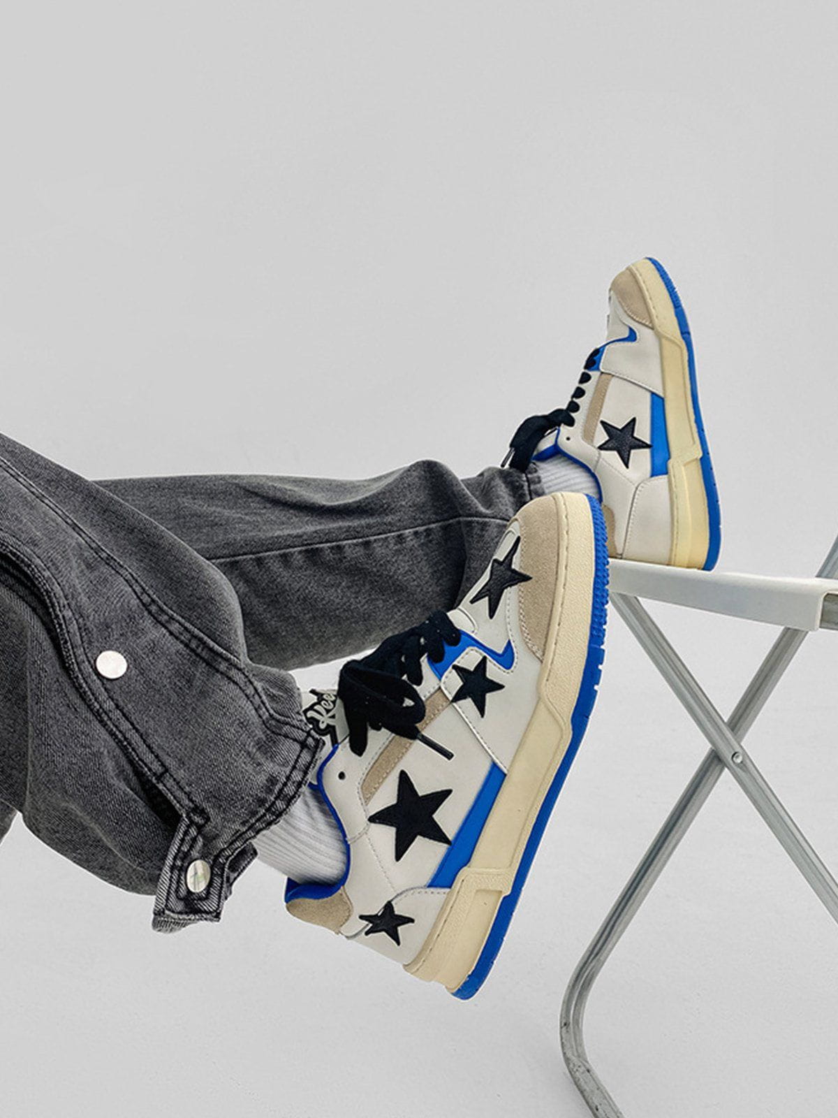Kicksteria - Star Color Blocking Skate Shoes-kicksteria.com