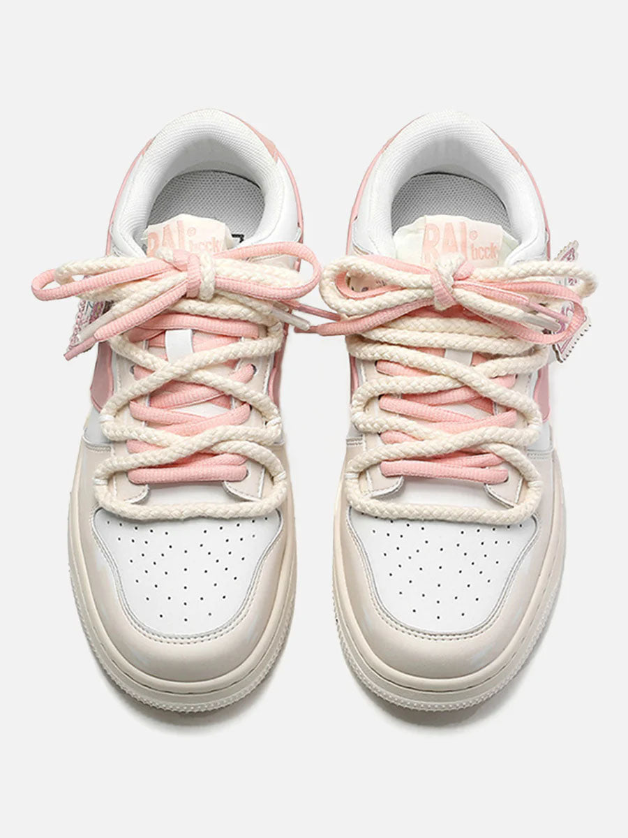 Kicksteria - Versatile Rose Stamp Print Board Casual Shoes-kicksteria.com