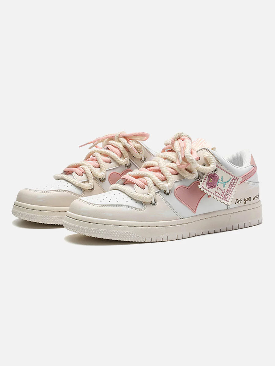 Kicksteria - Versatile Rose Stamp Print Board Casual Shoes-kicksteria.com