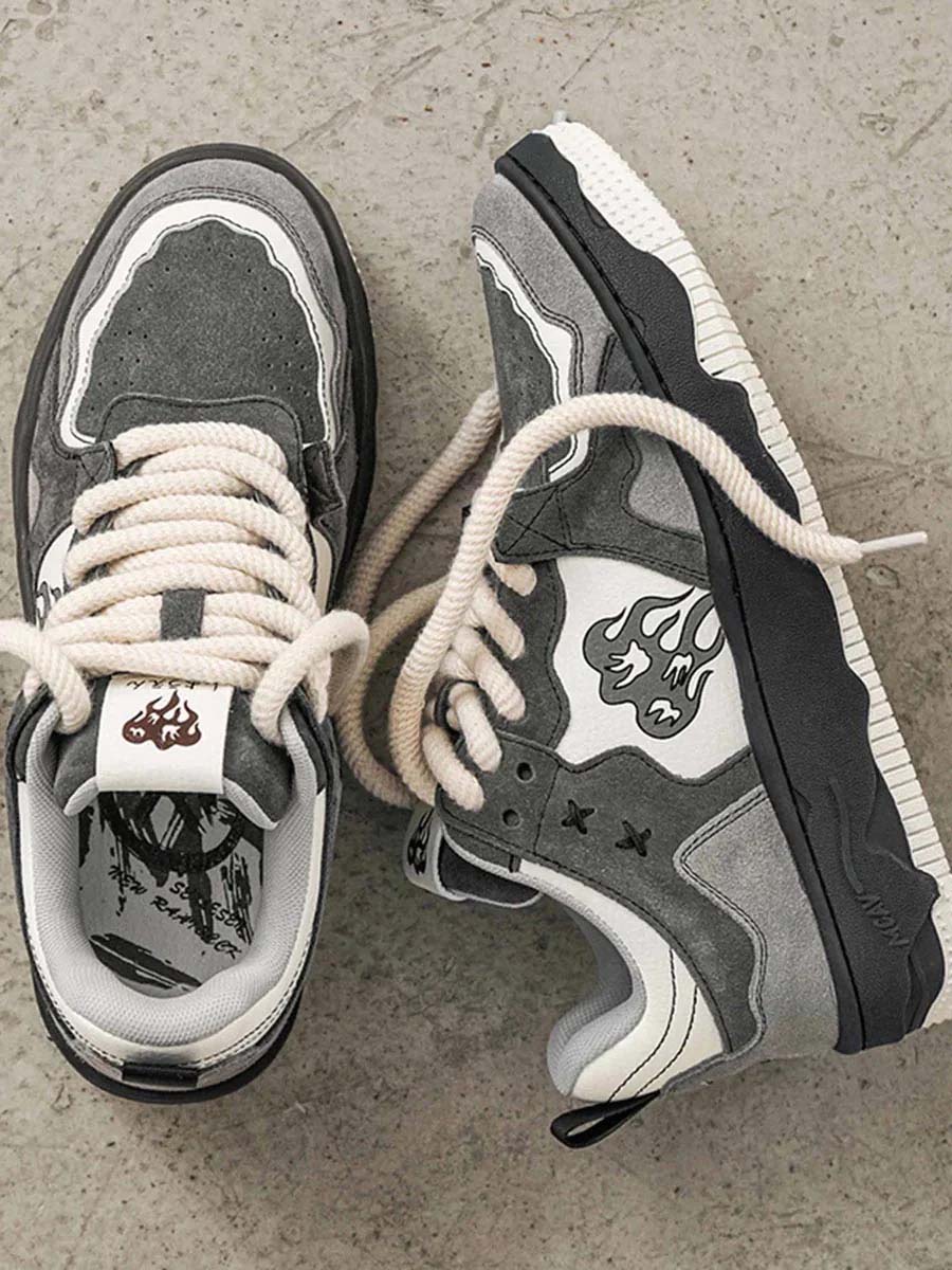 Kicksteria - Vintage Niche Casual Couple Skate Shoes-kicksteria.com