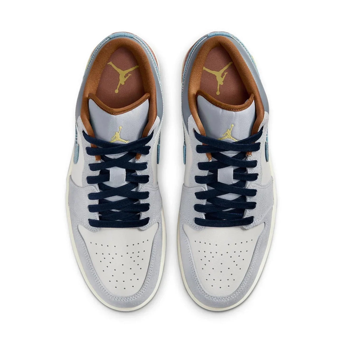 Air Jordan 1 Low SE Phantom Repaired Denim Swoosh