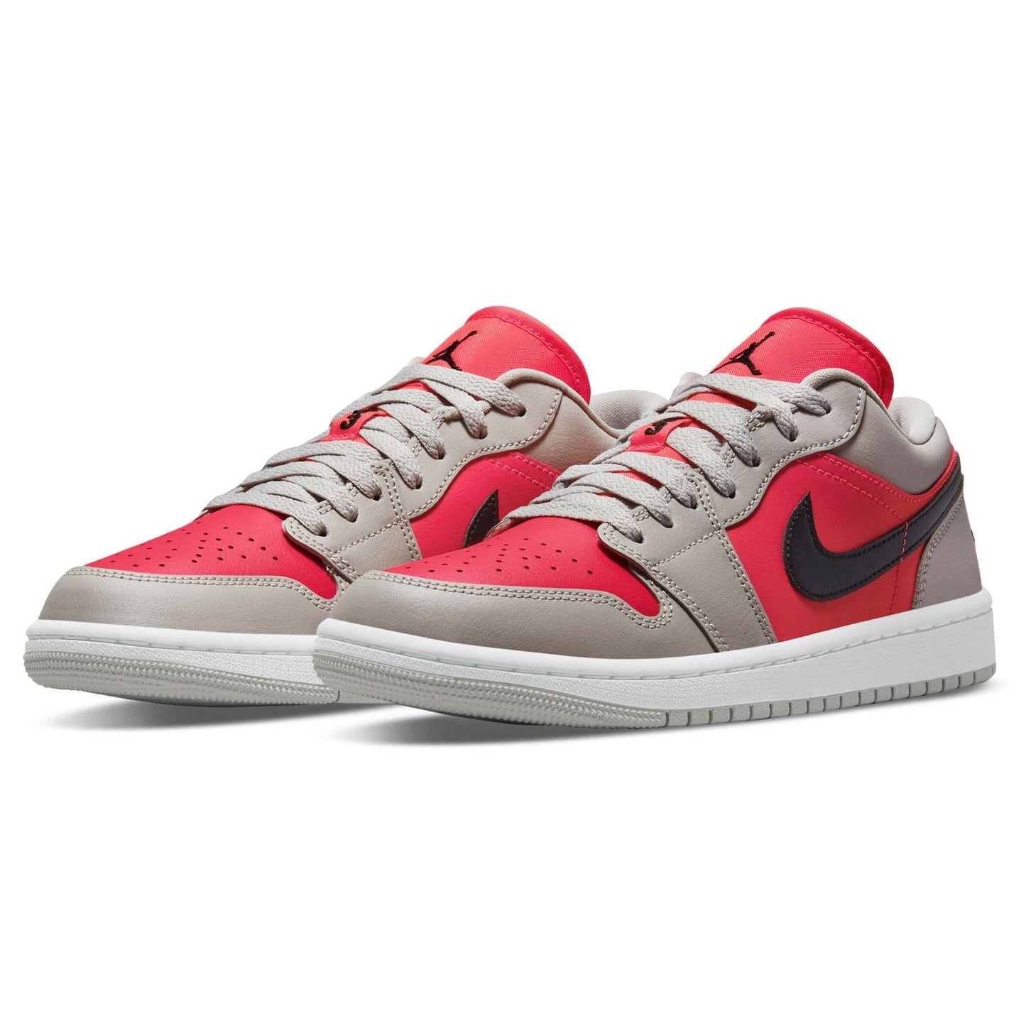Air Jordan 1 Low Wmns 'Light Iron Ore Siren Red'