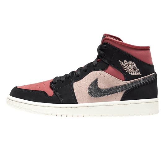 Air Jordan 1 Wmns Mid 'Burgundy Dusty Pink'