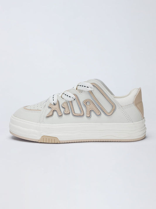 Kicksteria - Letter Patchwork Women Shoes-kicksteria.com