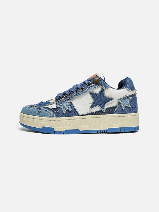 Kicksteria - Stars Casual All-Match Denim Skate Shoes-kicksteria.com