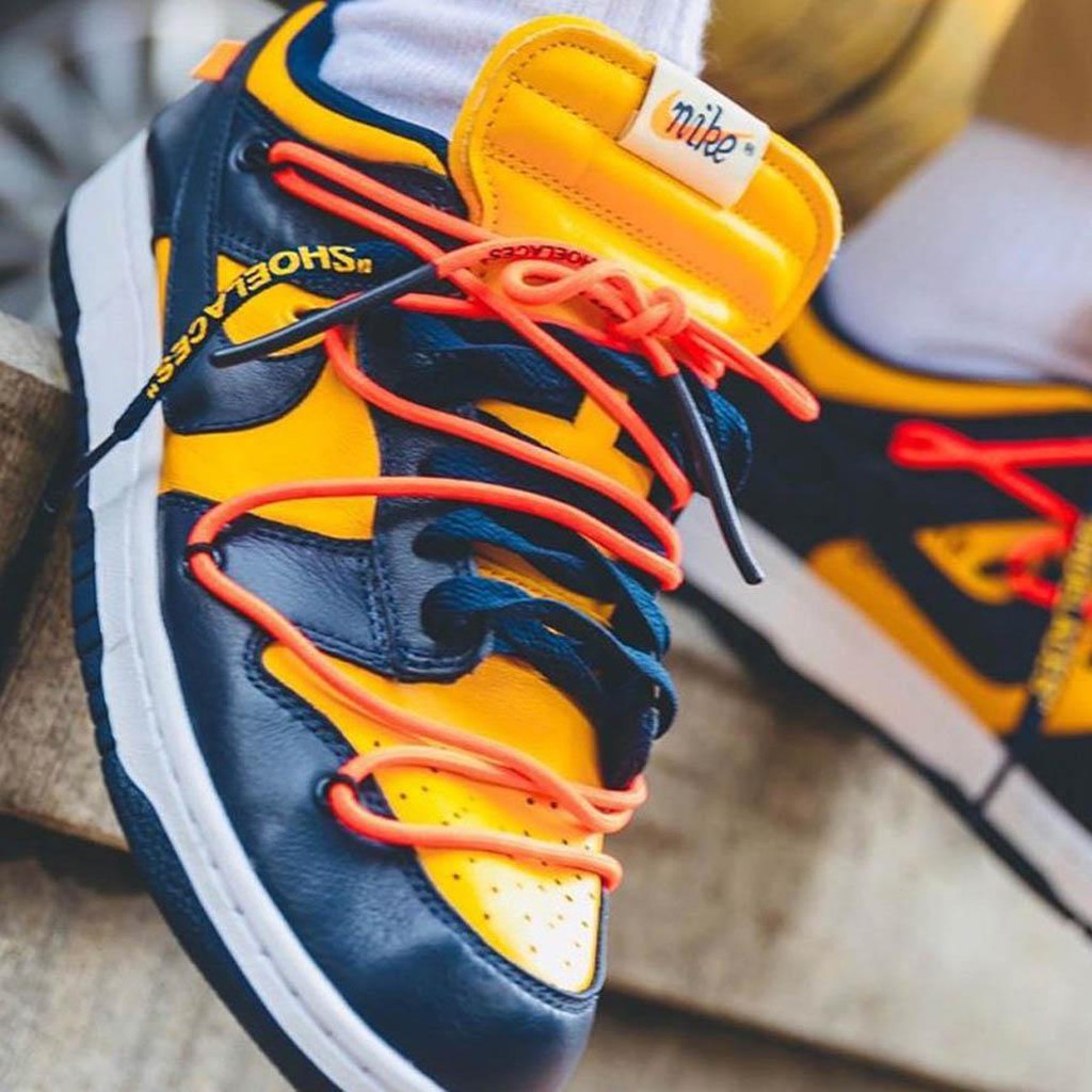 Off-White x Nike Dunk Low 'University Gold'