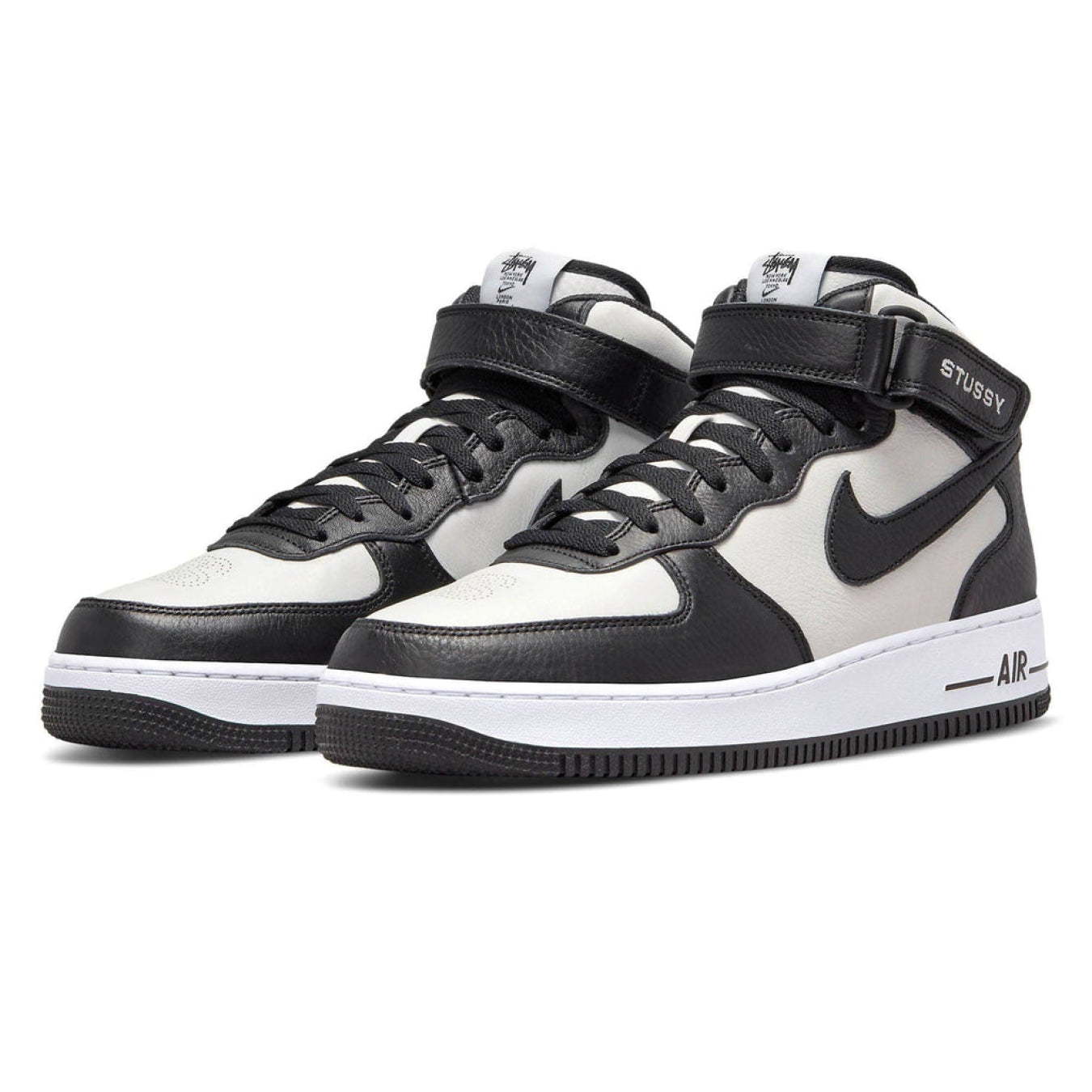 Stussy x Nike Air Force 1 Mid 'Black White'