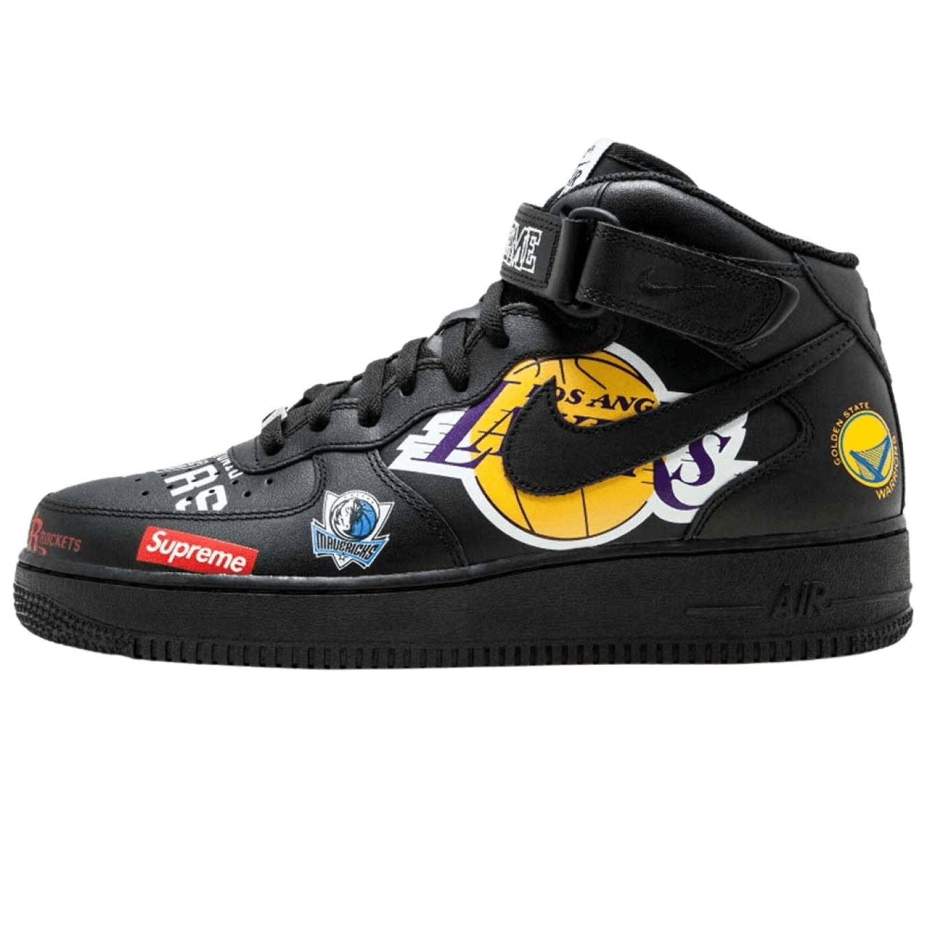 Supreme x NBA x Air Force 1 Mid 07 'Black'