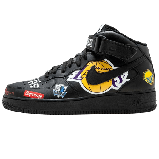 Supreme x NBA x Air Force 1 Mid 07 'Black'