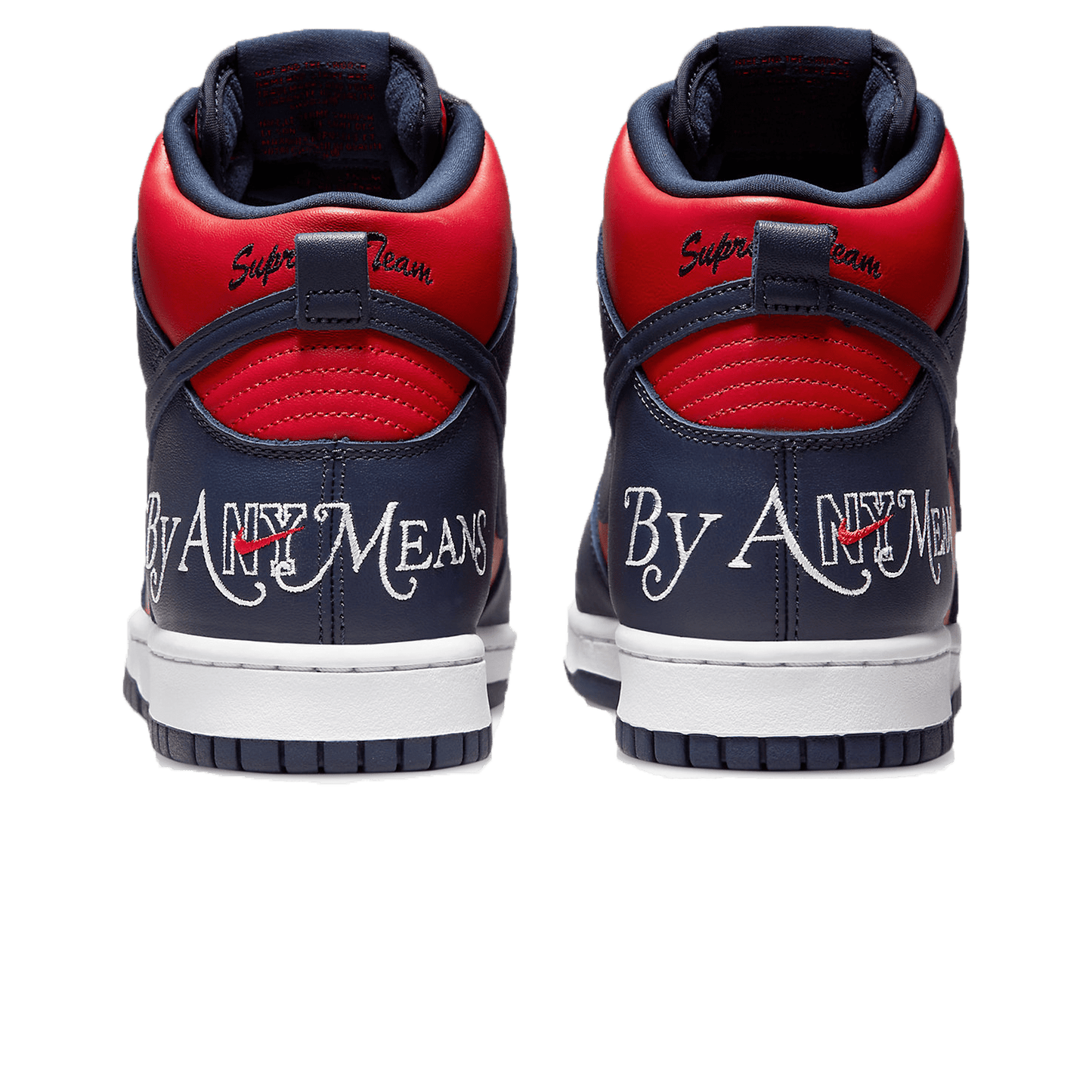 Supreme x Nike Dunk High SB 'By Any Means - Red Navy'